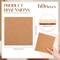 60 Pieces Self Adhesive Cork Squares 6" x 6" Cork Backing Sheets for DIY Ceramic Tiles, Concrete Coasters Cork Board Squares, Cork Mat, Mini Wall Cork Board, 2 mm Thick